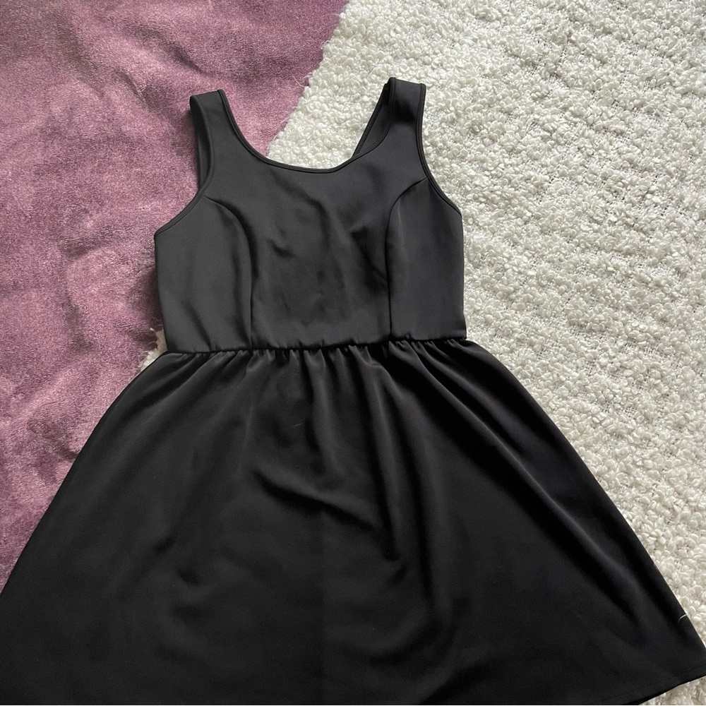 **SOLD** Forever 21 Plus Black Skater Mini Dress